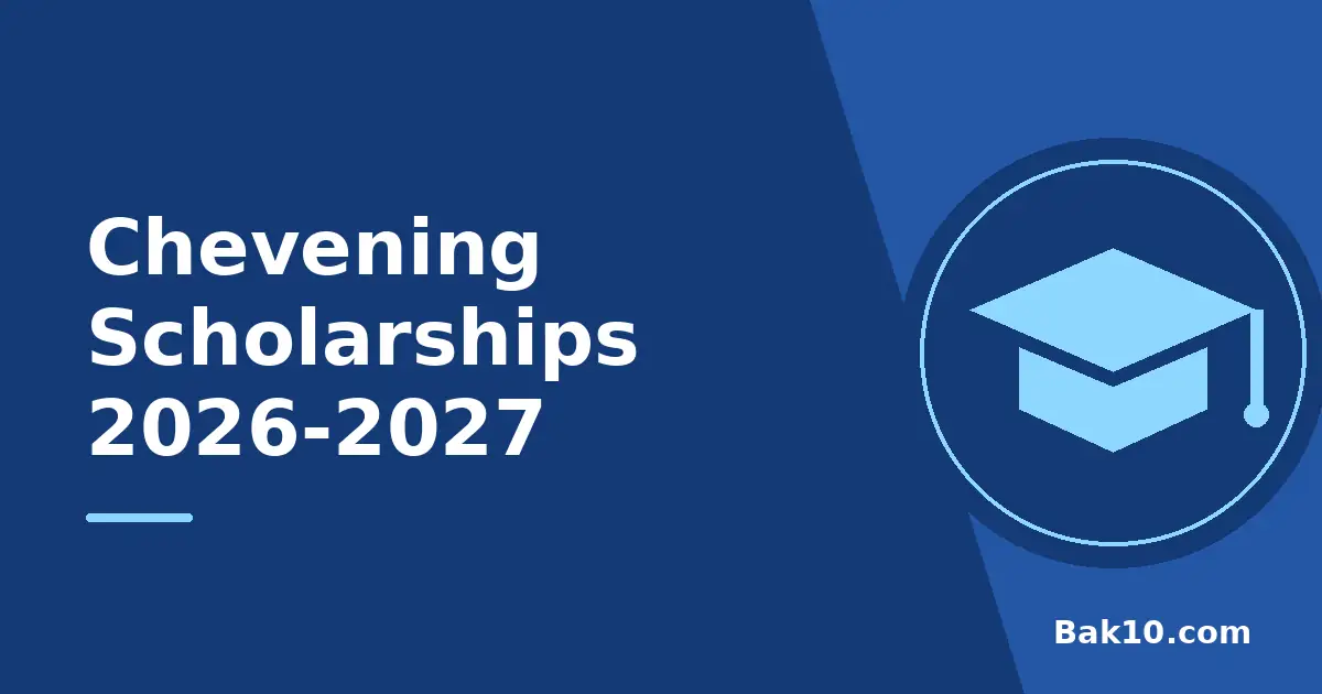 Chevening Scholarships 2026-2027