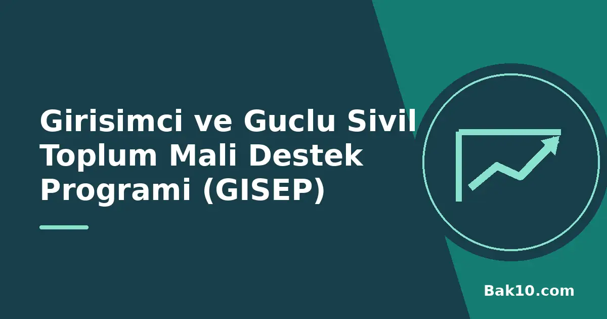 Girişimci ve Güçlü Sivil Toplum Mali Destek Programı (GİSEP)